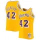 Men's Los Angeles Lakers James Worthy #42 Gold Retro Jersey - uafactory