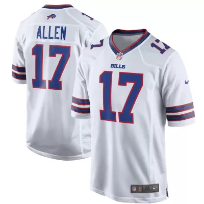 Men Buffalo Bills Josh Allen #17 White Game Jersey - uafactory