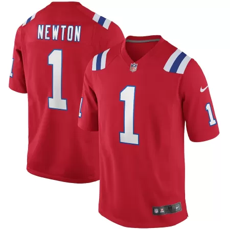 Men New England Patriots Newton #1 Red Game Jersey - uafactory
