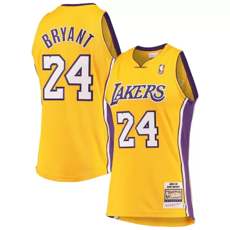 Men's Los Angeles Lakers Kobe Bryant #24 Gold Retro Jersey 2008/09 - uafactory