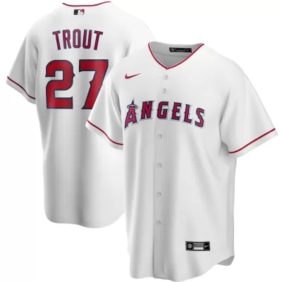 Men Los Angeles Angels Home White MLB Jersey - uafactory