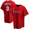 Men Philadelphia Phillies Red Alternate MLB Jersey - uafactory