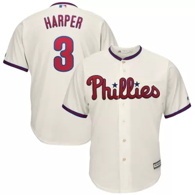 Men Philadelphia Phillies Cream Alternate MLB Jersey - uafactory