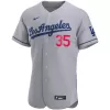 Men Los Angeles Dodgers Gray MLB Jersey - uafactory