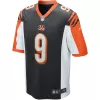 Men Cincinnati Bengals Burrow #9 Black Game Jersey 2020 - uafactory