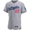 Men Los Angeles Dodgers Gray MLB Jersey - uafactory