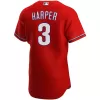 Men Philadelphia Phillies Red Alternate MLB Jersey - uafactory