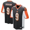 Men Cincinnati Bengals Burrow #9 Black Game Jersey 2020 - uafactory