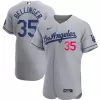 Men Los Angeles Dodgers Gray MLB Jersey - uafactory