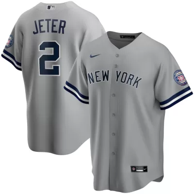 Men New York Yankees Gray MLB Jersey - uafactory