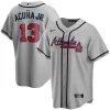 Men Atlanta Braves Gray MLB Jersey - uafactory