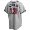 Men Atlanta Braves Gray MLB Jersey - uafactory