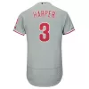 Men Philadelphia Phillies Away Gray MLB Jersey - uafactory