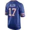 Men Buffalo Bills Josh Allen #17 Royal Game Jersey - uafactory