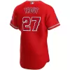 Men Los Angeles Angels Red Alternate MLB Jersey - uafactory