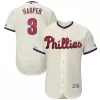 Men Philadelphia Phillies Cream Alternate MLB Jersey - uafactory