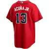 Men Atlanta Braves Red Alternate MLB Jersey - uafactory