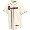 Men Atlanta Braves Cream Alternate MLB Jersey - uafactory