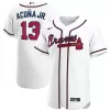 Men Atlanta Braves Home White MLB Jersey - uafactory