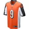 Men Cincinnati Bengals Burrow #9 Orange Game Jersey 2020 - uafactory