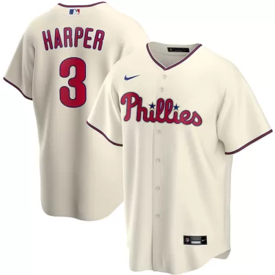 Men Philadelphia Phillies Cream Alternate MLB Jersey - uafactory