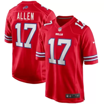 Men Buffalo Bills Josh Allen #17 Red Game Jersey - uafactory