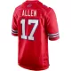 Men Buffalo Bills Josh Allen #17 Red Game Jersey - uafactory