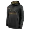 Men Los Angeles Chargers Black NFL Hoodie 2020 - uafactory