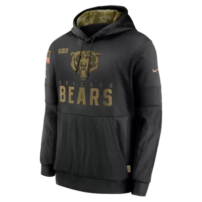 Men Chicago Bears Black NFL Hoodie 2020 - uafactory