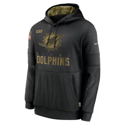 Men Miami Dolphins Black NFL Hoodie 2020 - uafactory