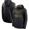 Men San Francisco 49ers Black NFL Hoodie 2020 - uafactory