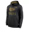 Men Kansas City Chiefs Black NFL Hoodie 2020 - uafactory