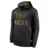 Men San Francisco 49ers Black NFL Hoodie 2020 - uafactory