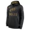 Men Philadelphia Eagles Black NFL Hoodie 2020 - uafactory