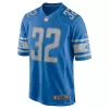 Men Detroit Lions Swift #32 Blue Game Jersey - uafactory