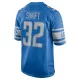 Men Detroit Lions Swift #32 Blue Game Jersey - uafactory