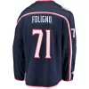 Men Columbus Blue Jackets Foligno #71 NHL Jersey - uafactory