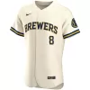 Men Milwaukee Brewers Home Cream MLB Jersey - uafactory