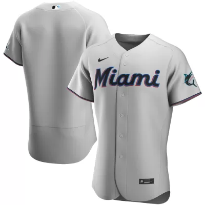 Men Miami Marlins Gray MLB Jersey - uafactory