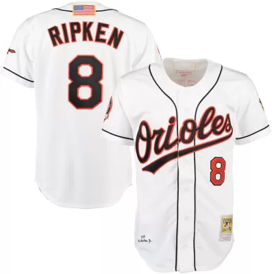 Men Baltimore Orioles Home White MLB Jersey - uafactory