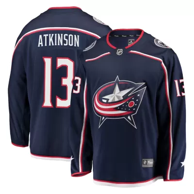 Men Columbus Blue Jackets Atkinson #13 NHL Jersey - uafactory