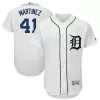 Men Detroit Tigers Home White MLB Jersey - uafactory