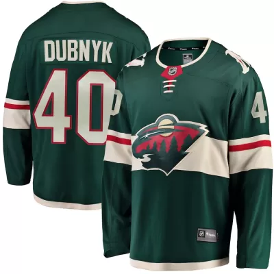 Men Minnesota Wild Dubnyk #40 NHL Jersey - uafactory