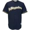 Men Milwaukee Brewers Navy Alternate MLB Jersey - uafactory