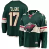 Men Minnesota Wild Foligno #17 NHL Jersey - uafactory