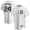 Men Detroit Tigers Home White MLB Jersey - uafactory