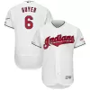 Men Cleveland Indians Home White MLB Jersey - uafactory