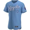 Men Kansas City Royals Light Blue Alternate MLB Jersey - uafactory