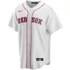 Men Boston Red Sox Home White MLB Jersey - uafactory