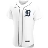 Men Detroit Tigers Home White MLB Jersey - uafactory